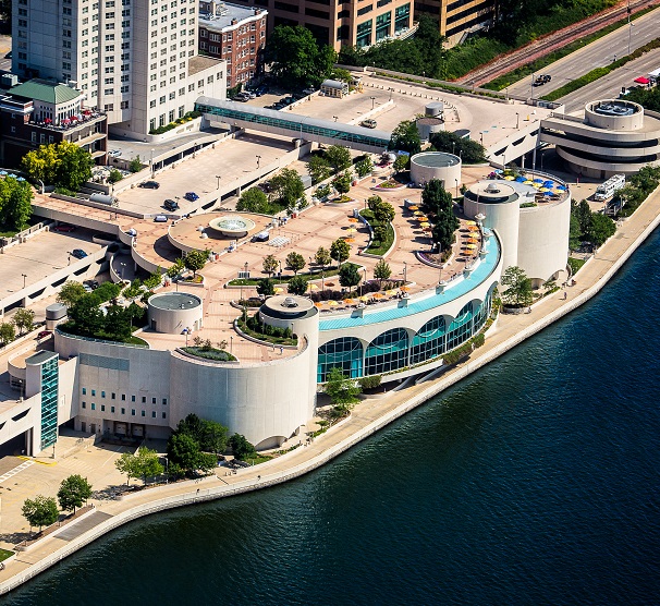 Monona Terrace aerial image