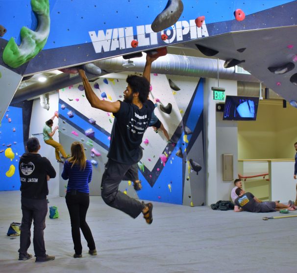 Boulders Gym climber