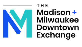 The Madison + Milwaukee Downtown Exchange logo