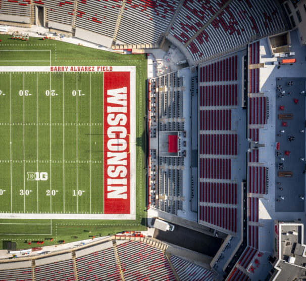 Camp Randall Stadium South End Zone aerial image